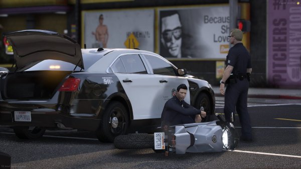 traffic accident with a civilian