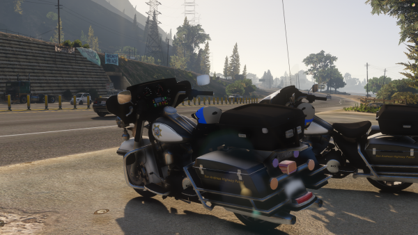 Sunset with Harley Davidson